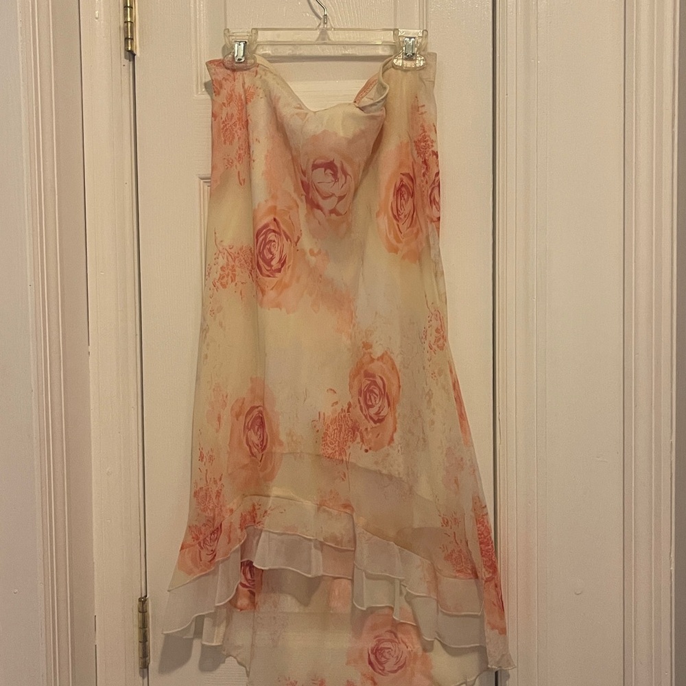 Wrapper Cream and orange Women's skirt